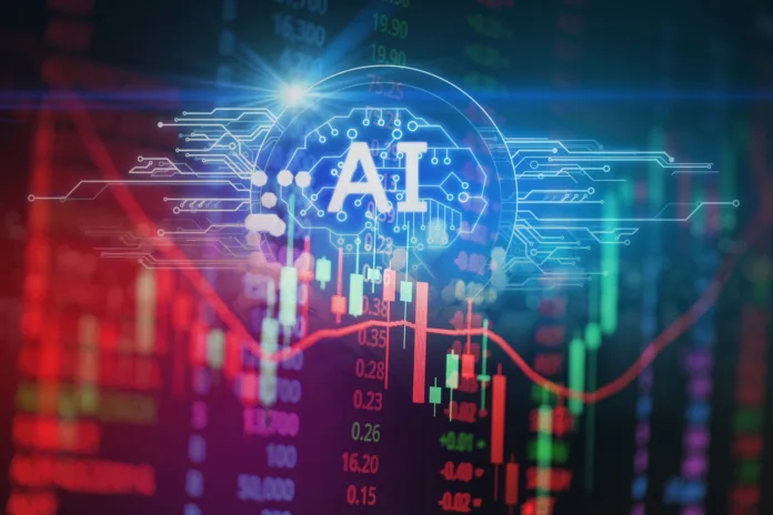 AI stock market graph trading analysis investment financial, stock exchange financial forex graph stock market graph chart business crisis crash grow up profits win up trend server digital
technology