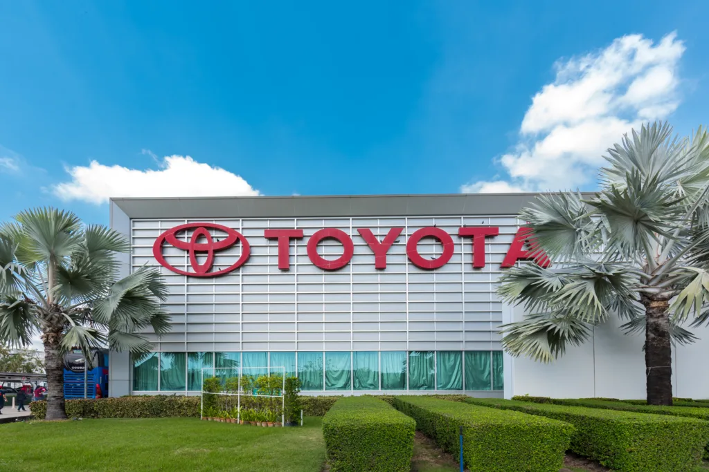 Bangkok, Thailand - Feb 1, 2016: Office of Toyota Assembly Plant Factory (Ban Pho) in Thailand. Toyota Motor Corporation is a Japanese automotive manufacturer headquartered in Toyota, Aichi, Japan.