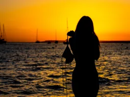 Beautiful girl during the summer in Mallorca